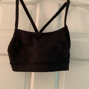 Lululemon Black Sports Bra with Mesh